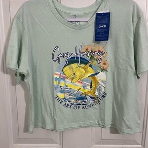Guy Harvey Sea Life Tee in Mint Green